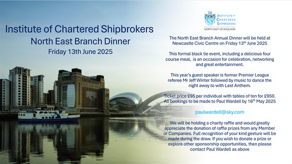Shipbrokers dinner flyer 2025
